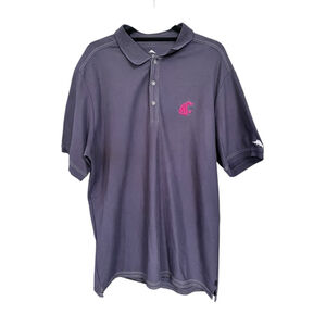 Tommy Bahama Washington State Cougars College Polo Short Sleeve Shirt Size XLT